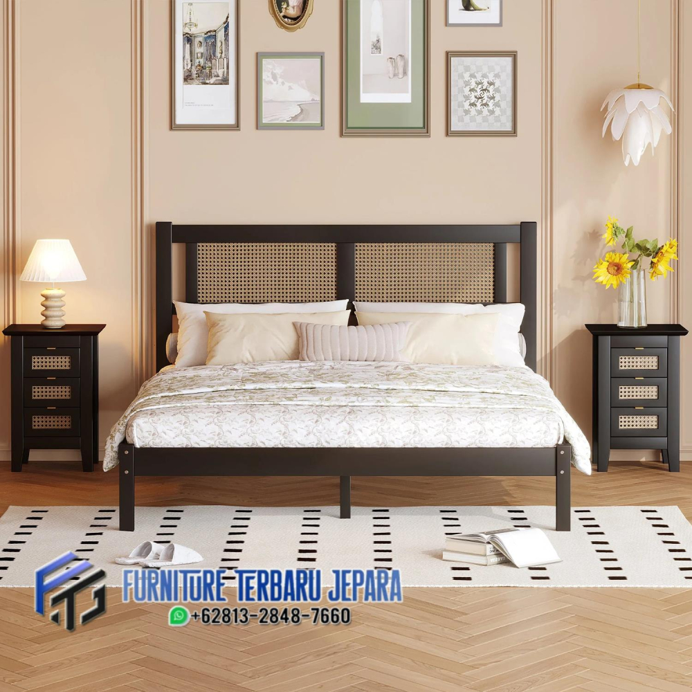Tempat Tidur Mewah, Dipan Tempat Tidur Minimalis, Gambar Tempat Tidur Jepara, model tempat tidur, Ranjang Kamar Minimalis, Tempat Tidur Jepara, tempat tidur kayu, Tempat Tidur Kayu Jepara, Tempat Tidur Mewah, tempat tidur minimalis, Tempat Tidur Minimalis Terpopuler, tempat tidur modern, tempat tidur terbaru,Divan Tempat Tidur Minimalis Headboard Rotan Alami Terbaru