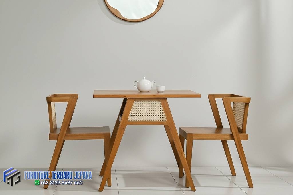 Set Meja Makan Minimalis Hemat Ruangan Interior Jakarta, Kursi Cafe Aesthetic, Kursi Cafe Jepara, Kursi Cafe Kayu, kursi cafe kayu jati, Kursi Cafe Sandaran Rotan, Kursi Rotan Minimalis Modern, Meja Cafe Bulat, Meja Cafe Bulat Minimalis, Meja Cafe Kayu, Meja Cafe Minimalis, Meja Cafe Outdoor, Meja Kursi Cafe Anyaman, Meja Kursi Cafe Modern, Meja Kursi Minimalis, Meja Makan Kafe, Meja Restoran Cafe Minimalis, Set Meja Kursi Mewah