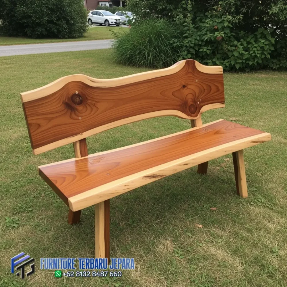 Kursi Bangku Kayu Trembesi Minimalis