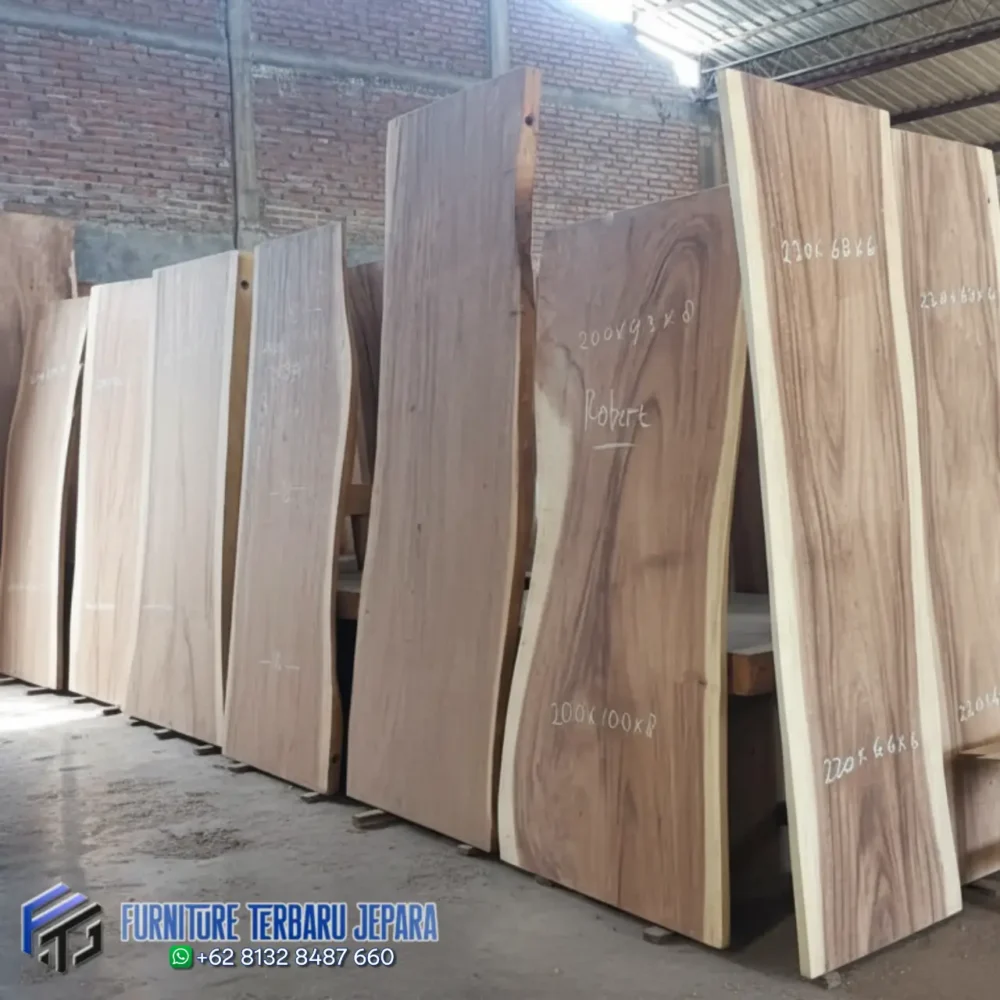 Papan Kayu Utuh Trembesi Suar Wood, meja belajar, meja cafe, meja hias, meja kantor, Meja Makan, meja tamu