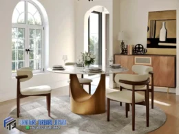Dining Set Meja Ruang Makan 4 Kursi Cafe Terbaru Jepara