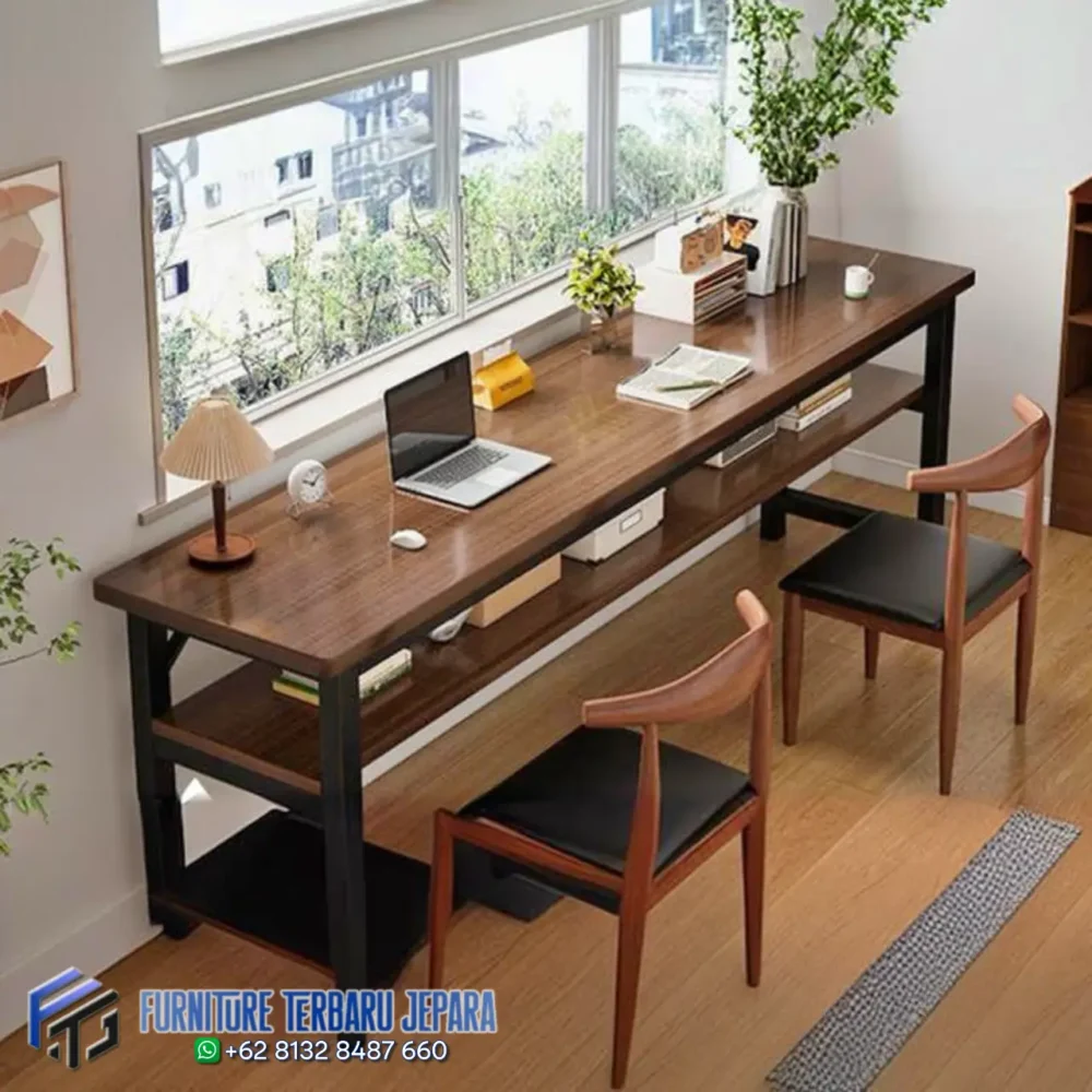Meja Kerja Minimalis Idustrial Kaki Besi Top Kayu Jati, Desain Meja Kerja Kantor, gambar meja kantor, harga meja kantor, Harga Meja Kerja Kantor, Jual Meja Kerja Kantor, meja kantor, meja kantor besi, meja kantor direktur, meja kantor hpl, meja kantor jati, Meja Kantor Kayu, meja kantor klasik, meja kantor mewah, meja kantor minimalis, meja kantor modern, meja kantor panjang, Meja Kerja, Meja Kerja Minimalis, meja kerja terbaru, meja komputer, Meja Terbaru Jepara
