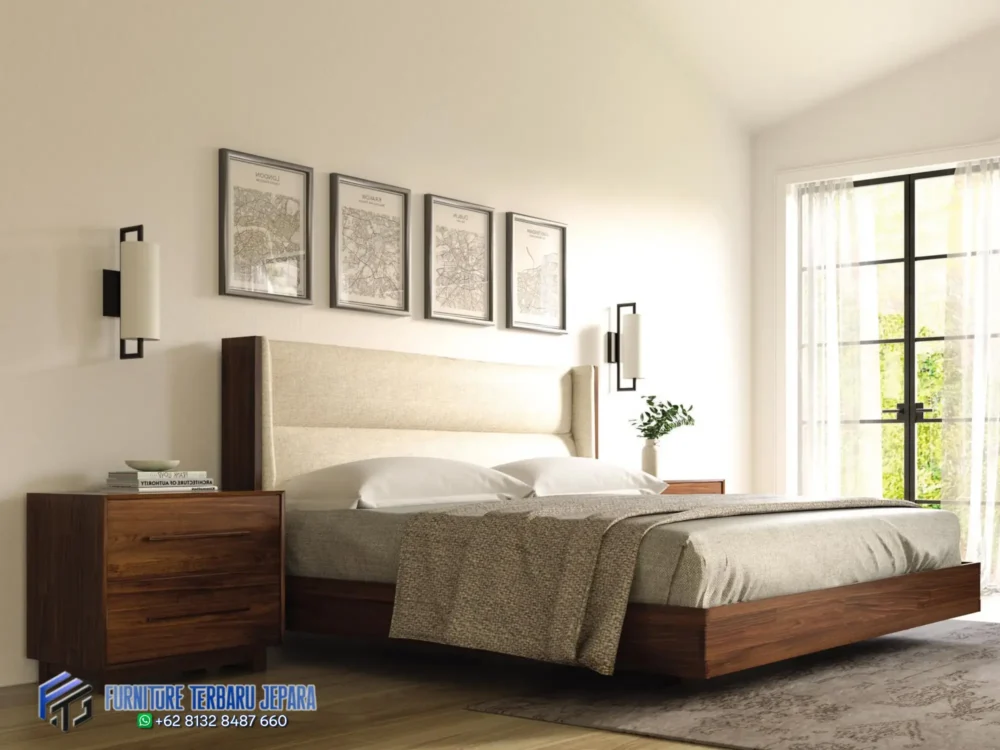 Ranjang hotel & villa dari kayu jati solid Jepara. Cocok untuk proyek penginapan, resort, dan homestay. Custom desain & harga proyek. Tempat Tidur Hotel Villa Bali – Kayu Jati Solid Custom
