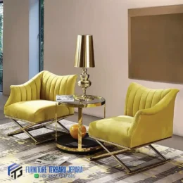 Kursi Sofa Stainless Ruang Teras Mewah