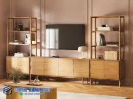 Model Bufet TV Minimalis Kayu Jati Terbaru Jepara
