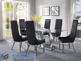 Kursi Meja Makan Stainless Minimalis Terbaru Jepara
