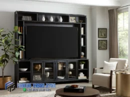 Lemari Bufet TV Klasik Minimalis Terbaru Jepara