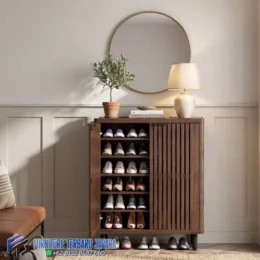 Lemari Kayu Jati Tempat Sepatu Terbaru