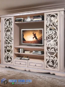 Lemari TV Klasik Minimalis Terbaru Jepara