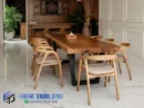 Model Meja Makan Kayu Solid Terbaru Jepara