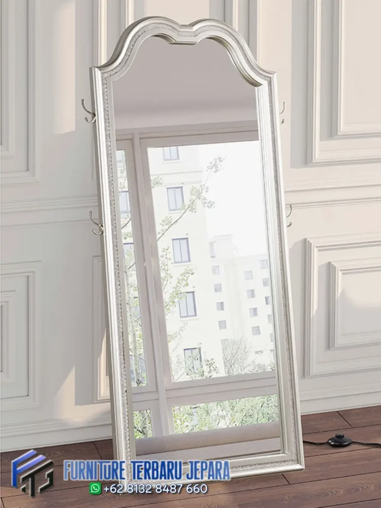 Pigura Cermin Panjang Aesthetic Terbaru Jepara, Cermin Berdiri, cermin besar untuk kamar tidur, cermin rias aesthetic, cermin rias berdiri minimalis, cermin rias custom jepara, cermin rias kayu jati, cermin rias modern minimalis, furniture kamar tidur jepara, furniture multifungsi kayu jati, jual furniture jepara