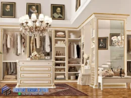 Walk In Closet Lemari Mewah Full Kaca Dressing Room