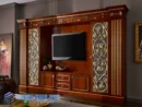 Model Bufet Lemari TV Klasik Jati Jepara Terbaru