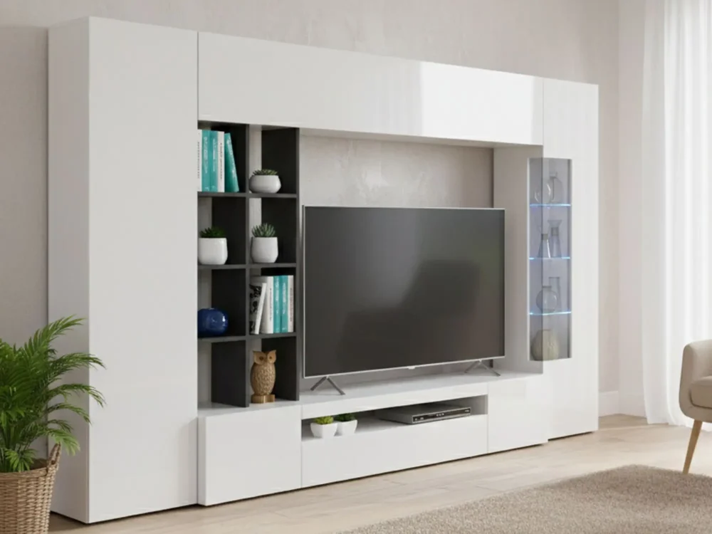 Lemari Bufet TV Mewah HPL Jepara Terbaru