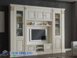 Lemari Bufet TV Mewah Jepara Terbaru