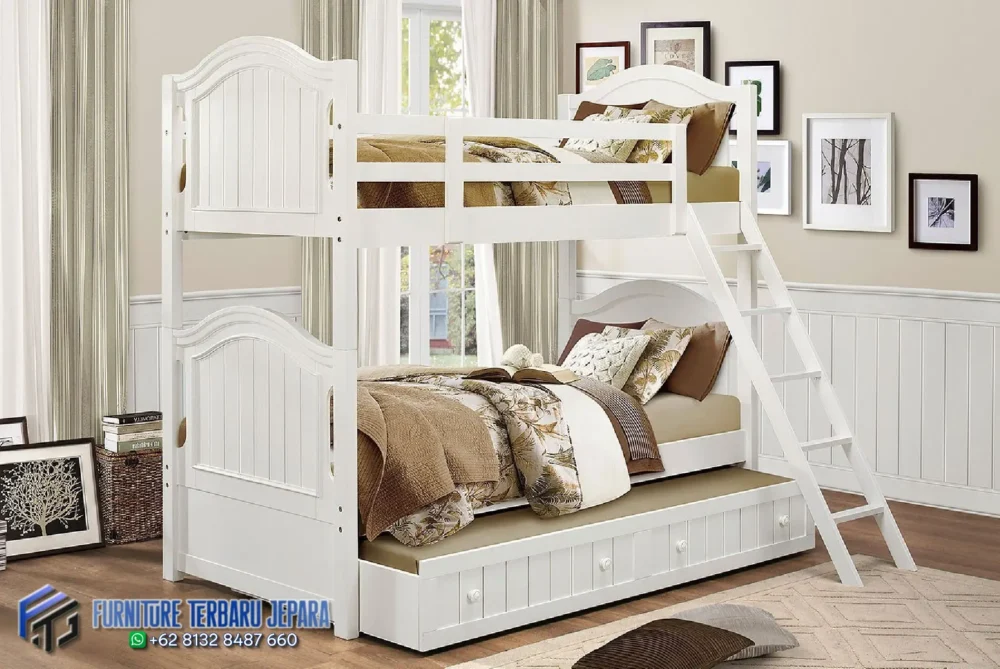Model Tempat Tidur Tingkat Klasik Desain Kamar Anak Terbaru Jepara