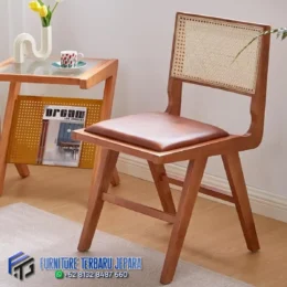Terbaru Kursi Cafe Rotan Dudukan Kulit