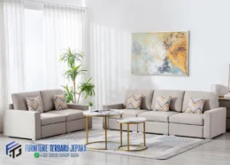 Sofa Tamu Mewah Meja Stainless Terbaru Jepara