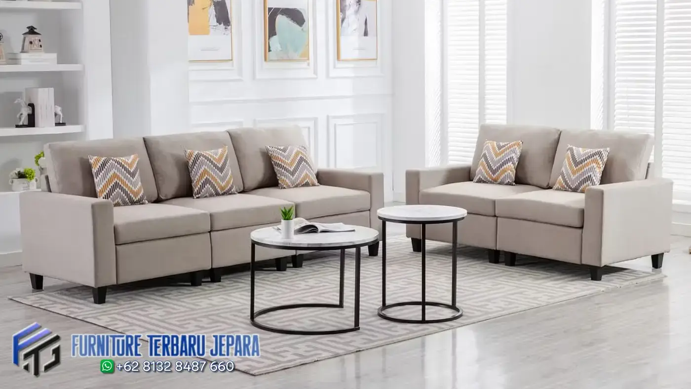 Sofa Tamu Minimalis Meja Terbaru Jepara