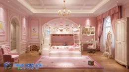 Set Tempat Tidur Anak Princess Kamar Perempuan Cantik