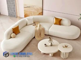 Sofa Sudut Modern Lengkung Minimalis Terbaru a